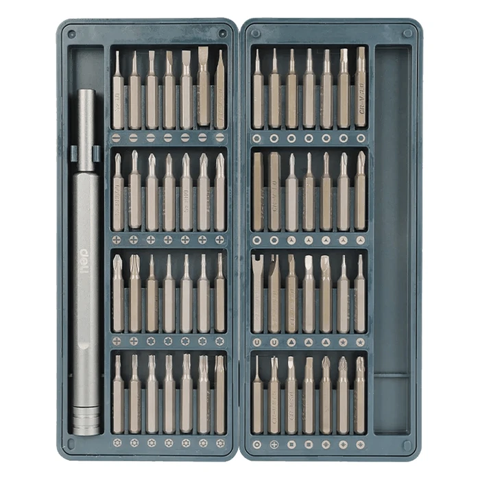 DELI σετ κατσαβίδι ακριβείας με 56 μύτες και θήκη 57τμχ