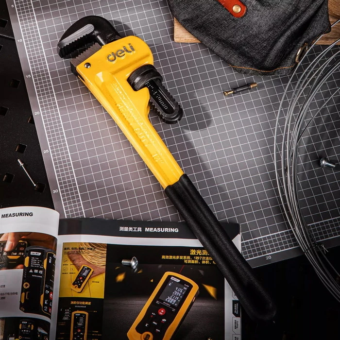 Deli Κάβουρας Υδραυλικού Dl2518, 18"/450mm, 0-60mm, Κίτρινο