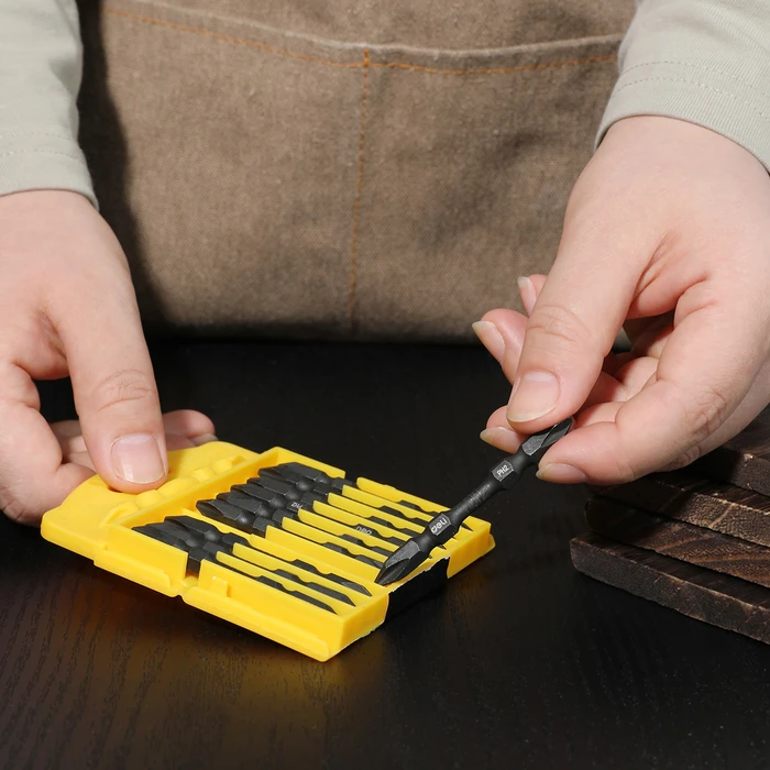 Μύτες Κατσαβιδιού Deli Σετ Dl252202 για Δραπανοκατσάβιδο, Διπλή Ph2X65Mm, 10Τμχ