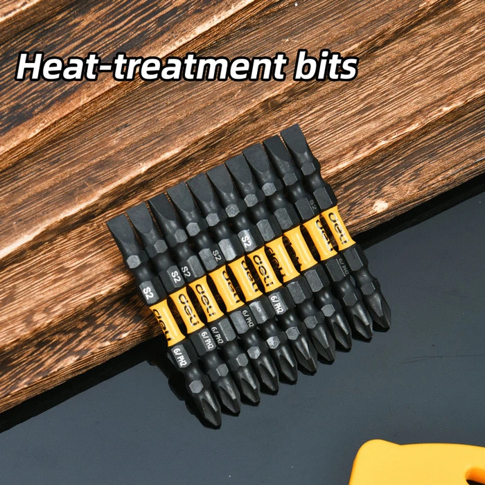 Μύτες Κατσαβιδιού Deli Dl252202D για Δραπανοκατσάβιδο, Διπλή Sl6/Ph2X65Mm, 10Τμχ