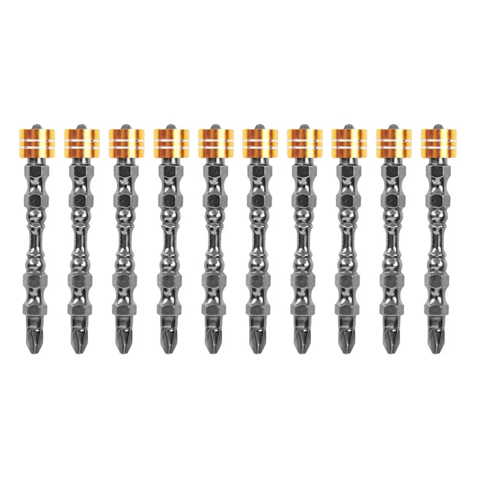 Μύτες Κατσαβιδιού Deli Dl255065 για Δραπανοκατσάβιδο, Διπλή Ph2X65Mm, με Μαγνητικό Ring, 10Τμχ