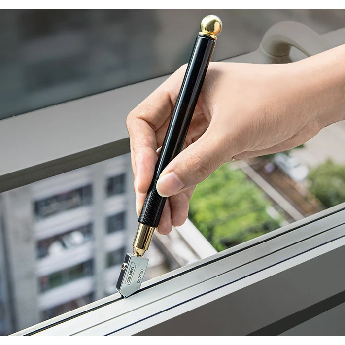 Υαλοκόπτης Deli Λαδιού Dl2700 με Δοχείο Λαδιού, 3-12Mm Πάχος Κοπής, 180Mm