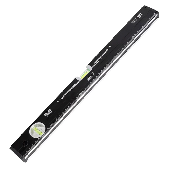 Αλφάδι Deli DL290500B με 2 μάτια & χάρακα, 50cm