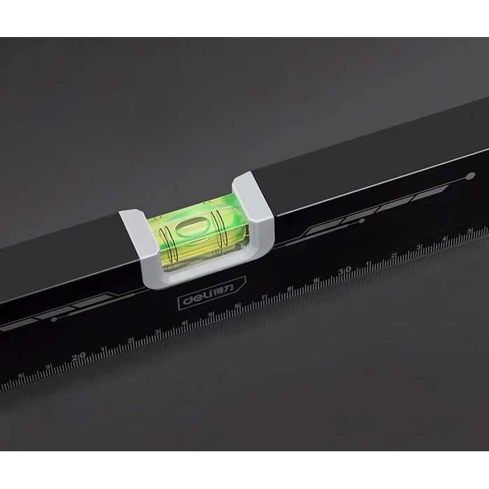 Αλφάδι Deli DL290500B με 2 μάτια & χάρακα, 50cm