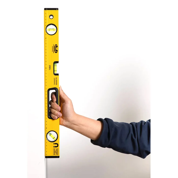 Αλφάδι Deli Dl290800 Με 3 Μάτια & Χάρακα, Μαγνητικό, 80cm