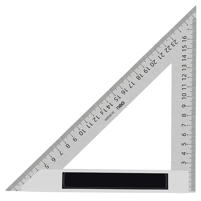 DELI Metal Triangular Ruler DL303200 200mm