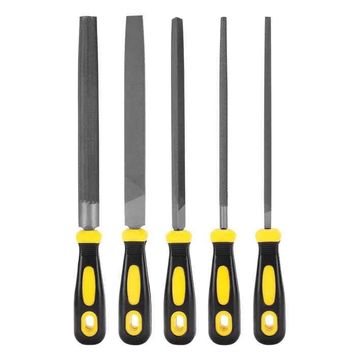 Deli Σετ Λίμες Μετάλλου Dl352085 Με Αντιολισθητική Λαβή, 200mm, 5τμχ