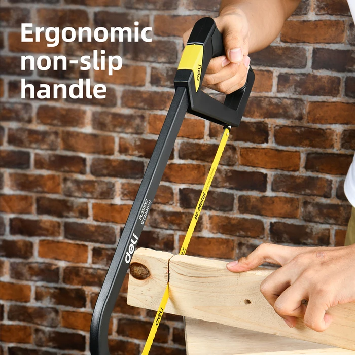 Πριόνι Deli Σιδήρου/Ξύλου Dl353012 με Εργονομική Λαβή, 300Mm, 24 Tpi