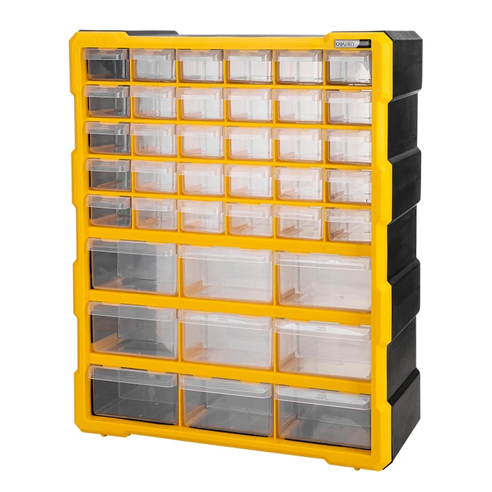 DELI Tool Organizer DL432039, 39 Positions, Yellow/Black 38x16x47.5cm
