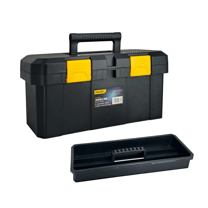Βαλιτσάκι Εργαλείων Deli DL432918, πλαστική, 42.5x23x19.5cm, Μαύρη