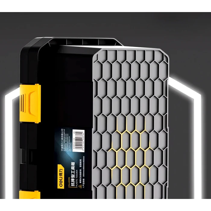 Βαλιτσάκι Εργαλείων Deli DL432918, πλαστική, 42.5x23x19.5cm, Μαύρη