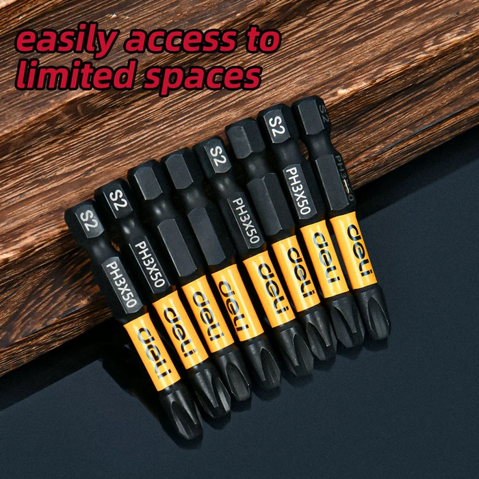 Μύτες Κατσαβιδιού Deli Dl501003Z για Δραπανοκατσάβιδο, Σταυρωτές, Ph3X50Mm, 10Τμχ