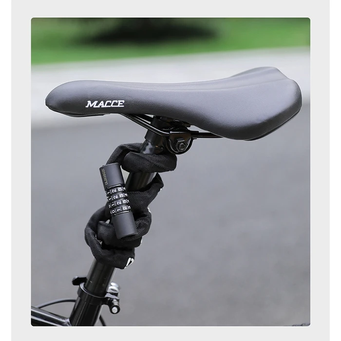 Κλειδαριά Ποδηλάτου Deli Συνδυασμού Dl508031, Φ4Mm, 1M, Μαύρη