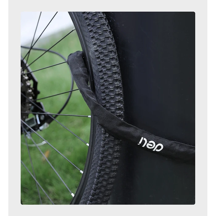 Κλειδαριά Ποδηλάτου Deli Συνδυασμού Dl508031, Φ4Mm, 1M, Μαύρη