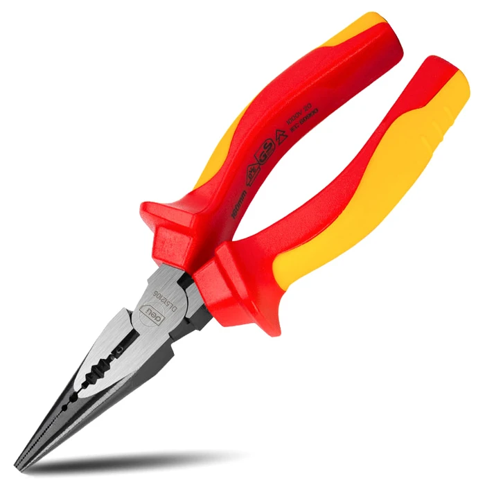 Μυτοτσίμπιδο Deli Ίσιο Ηλεκτρολόγου Dl512106 με Αντιολισθητικές Λαβές, Vde 1000V, 160Mm