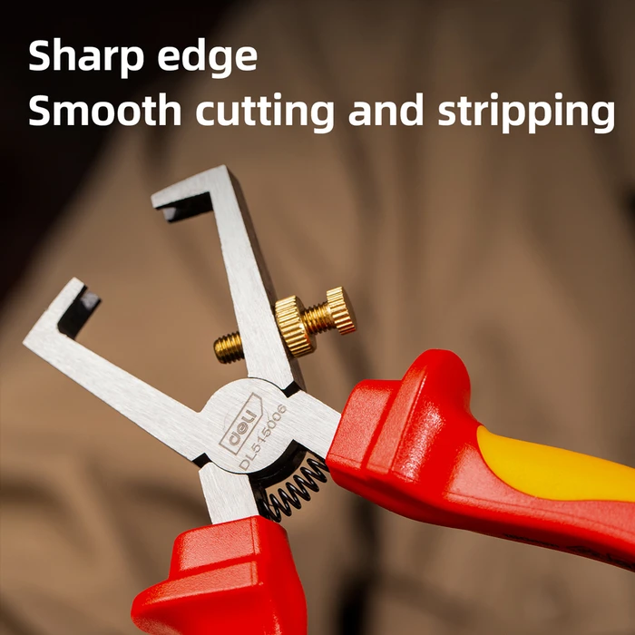 Απογυμνωτής Καλωδίων Deli Ηλεκτρολόγου Dl515006, Ρυθμιζόμενος, Vde 1000V, 160Mm