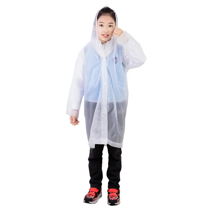 DELI Waterproof Children's Raincoat 52x84cm White (DL553011)