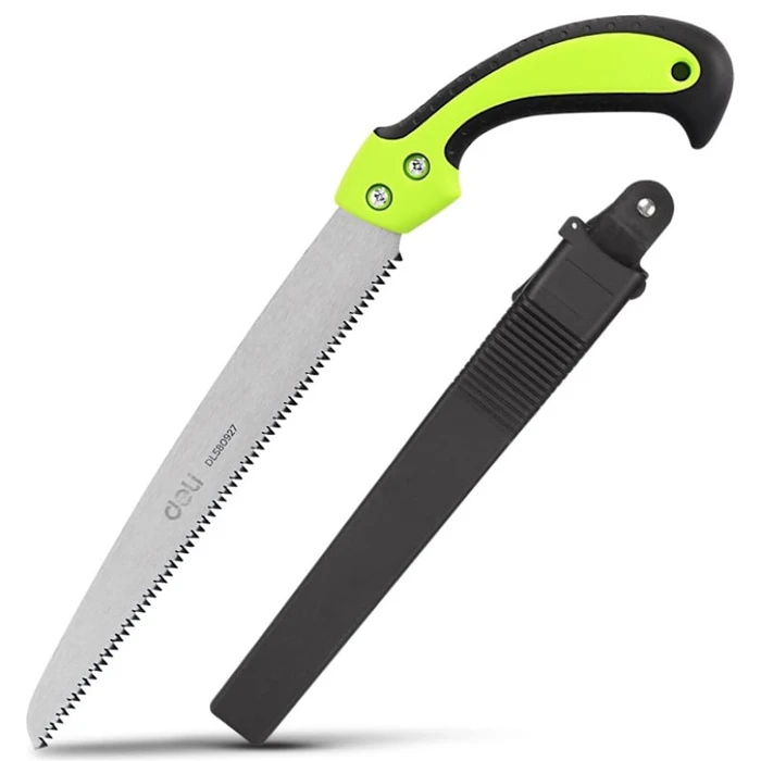 Deli Πριόνι Ξύλου Dl580927 Με Εργονομική Λαβή, 270mm, Πράσινο