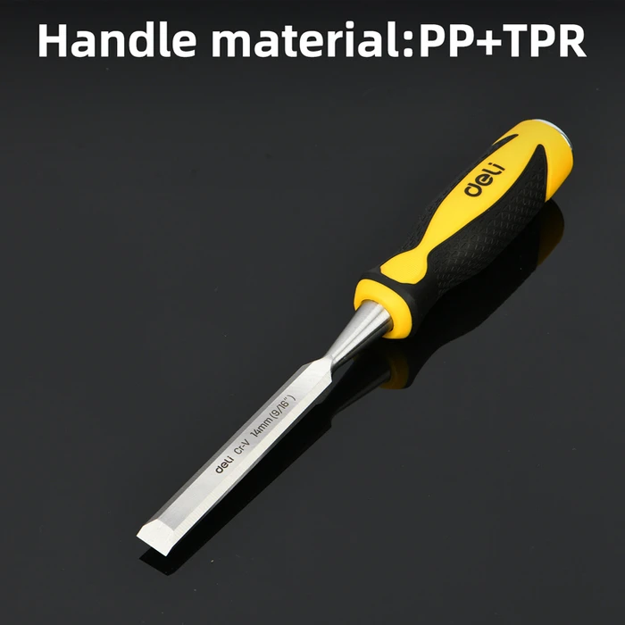 Σκαρπέλο Deli Ξύλου Dl6214-E1 με Αντιολισθητική Λαβή, 14Mm