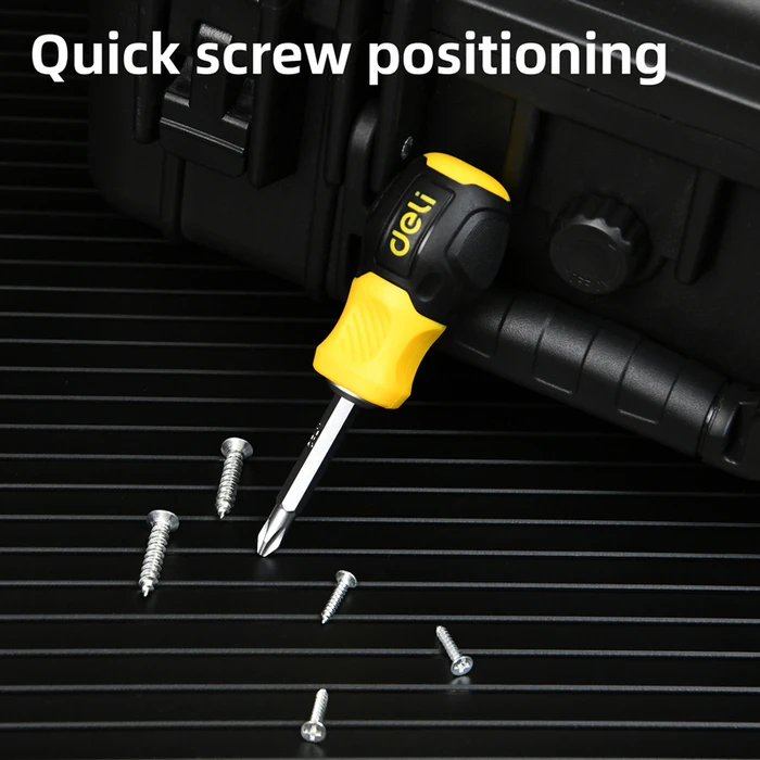 Κατσαβίδι Deli Dl632101 με Διπλή Κεφαλή, Μαγνητικό, 6Mm/Ph2X38Mm