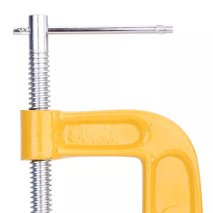 Deli Σφιγκτήρας Τύπου C Dl-G205 Με Μέγιστο ʼνοιγμα 125mm, Κίτρινος