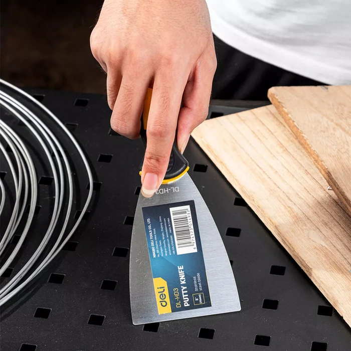 Deli Σπάτουλα Dl-Hd3 Με Ανοξείδωτη Λάμα, 75mm