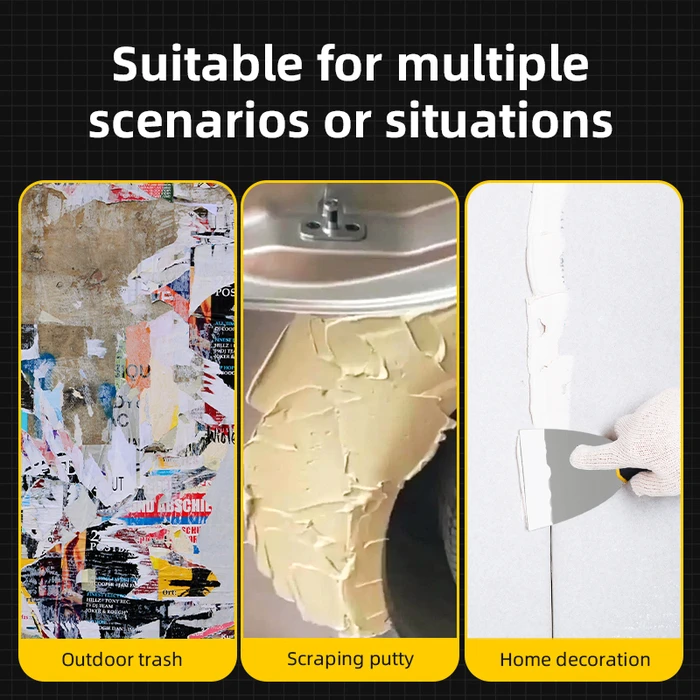 Σπάτουλα Deli Dl-Hd6 με Αντιολισθητική Λαβή, Ανοξείδωτο Ατσάλι, 148Mm