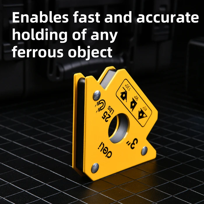 Μαγνητική Γωνία Συγκόλλησης Deli Dl-Hdw25 με 45°/90°/135° Γωνίες, 3", 11Kg