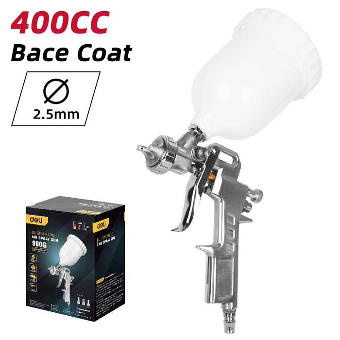 Πιστόλι Βαφής Deli Αέρος Άνω Δοχείου Dl-Qpq-990G, 600Cc, 1.5Mm