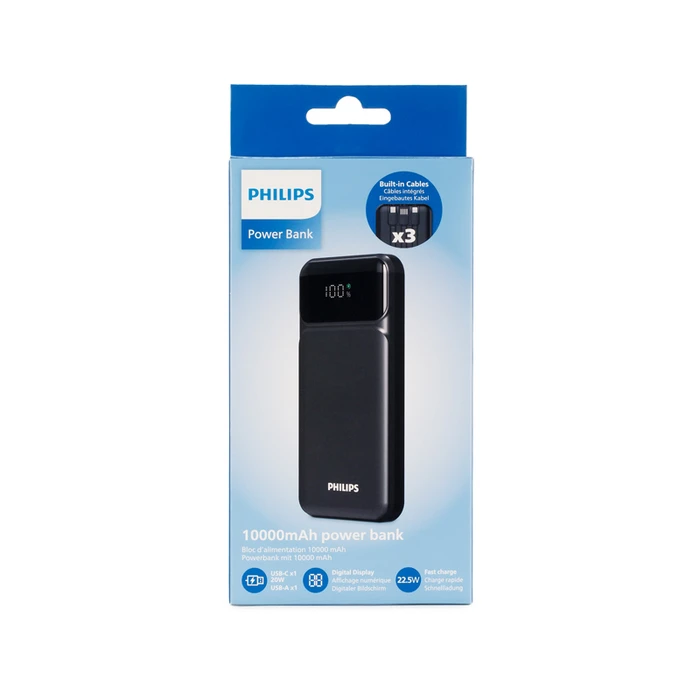 Power Bank Philips DLP1922CB/GRS Μαύρο