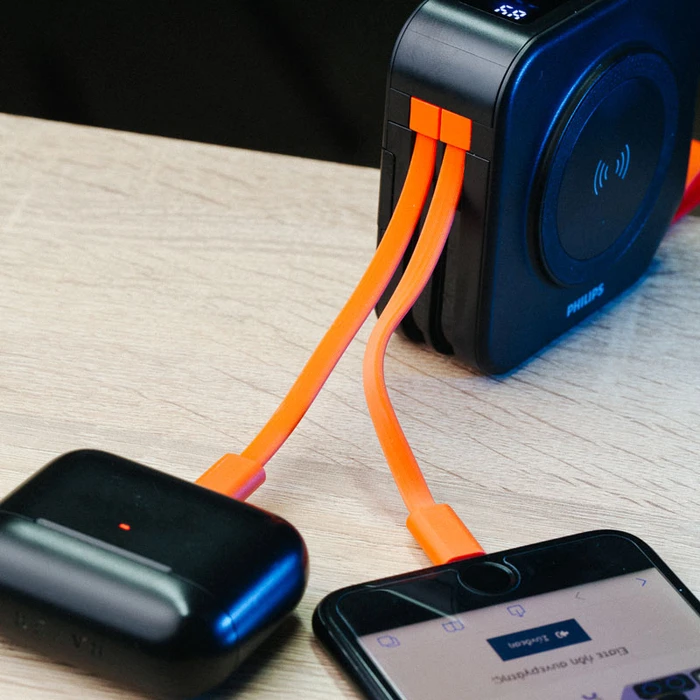 Power Bank Philips DLP4347CB/GRS Μαύρο