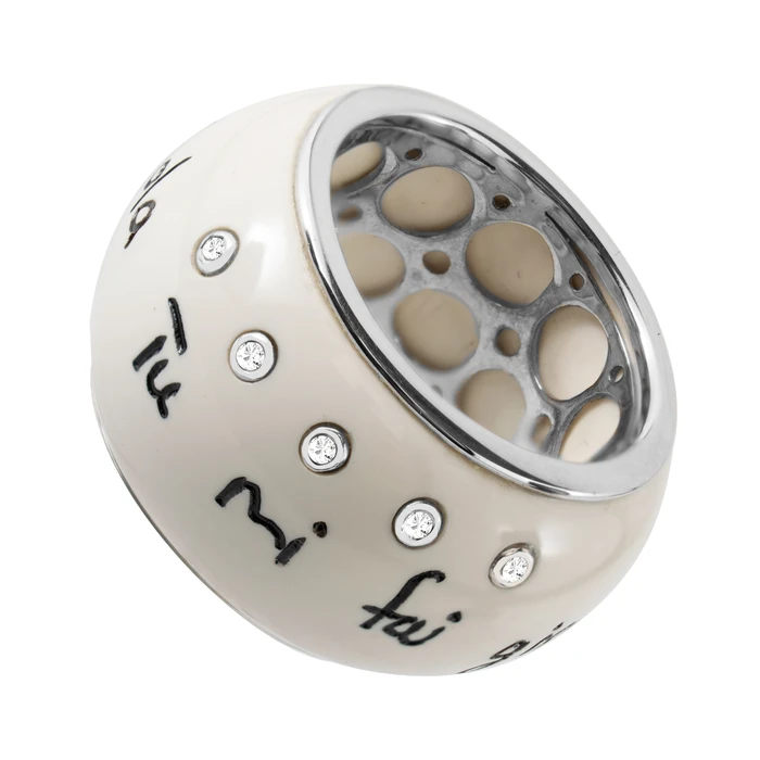 Γυναικείο Δαχτυλίδι Demaria Dm6Tax38B-B14 (14) 18 Karat Gold White