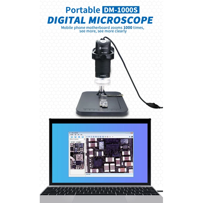 Μικροσκόπιο Sunshine ψηφιακό DM-1000S, 50x-1000x, USB, LED