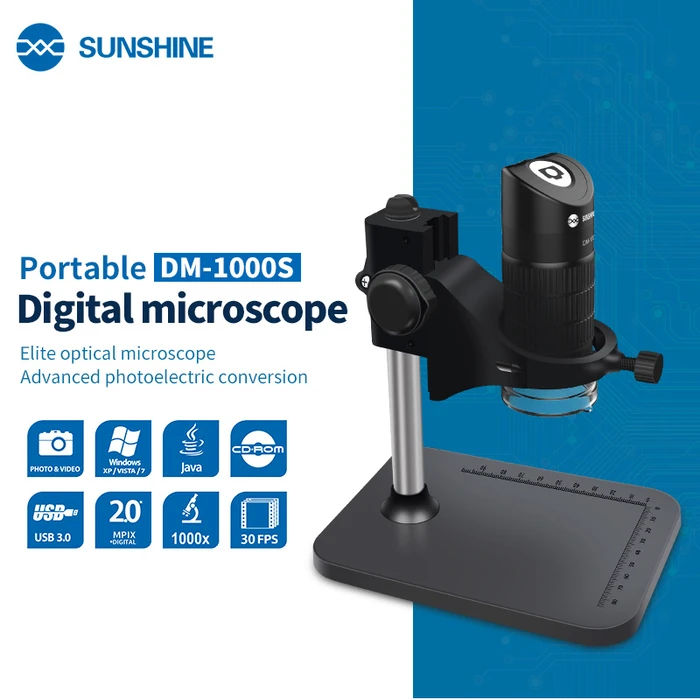 Μικροσκόπιο Sunshine ψηφιακό DM-1000S, 50x-1000x, USB, LED