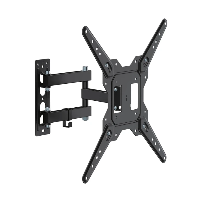 Βάση Τηλεόρασης DM Pro 23"-55" έως 30kg ρυθμιζόμενη με διπλό βραχίονα επιτοίχια Μαύρη