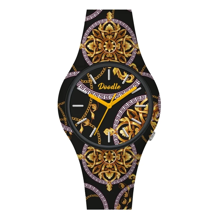 Ρολόι Unisex Doodle Do39015 (38mm) Καουτσούκ Λουράκι Πολύχρωμο