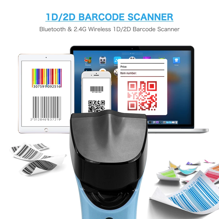 Barcode Scanner Netum DS7500 2D Wireless 2.4Ghz AUTOMATIC QR CODE
