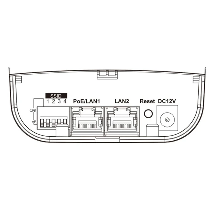 Access Point Hikvision outdoor wireless CPE DS-3WF02C-5AC/O, 867Mbps 5GHz, 12dBi