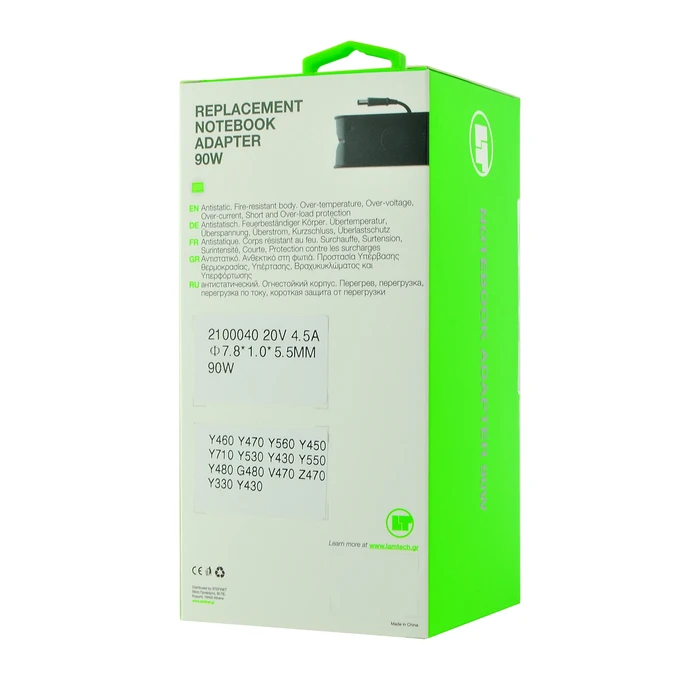 Φορτιστής Laptop 90W Lamtech Lenovo 20V4,5A 7,8x1,0x5,5mm
