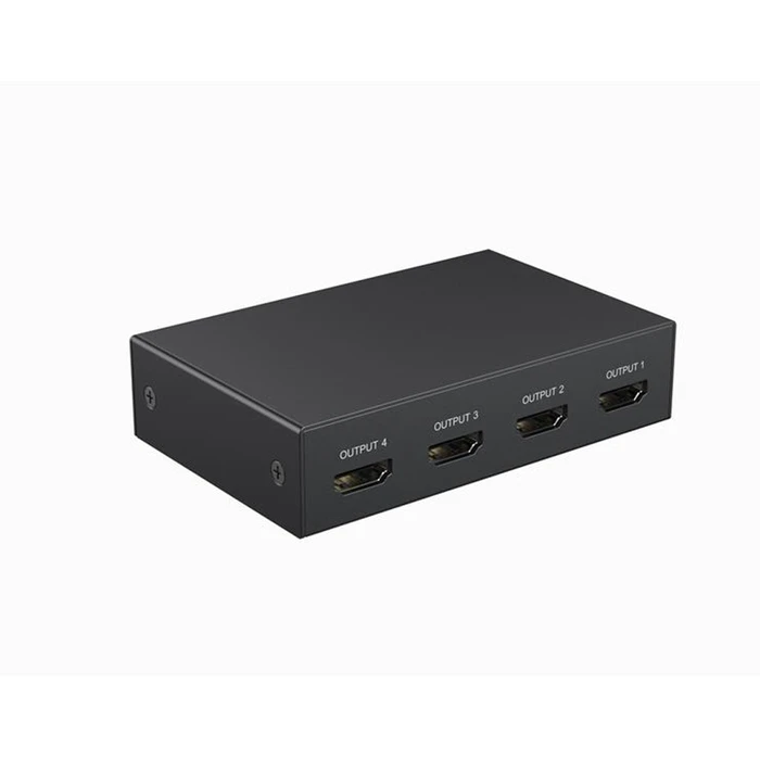 CABLEXPERT Audio Video Splitter 1x4 HDMI Splitter 4 Ports Black