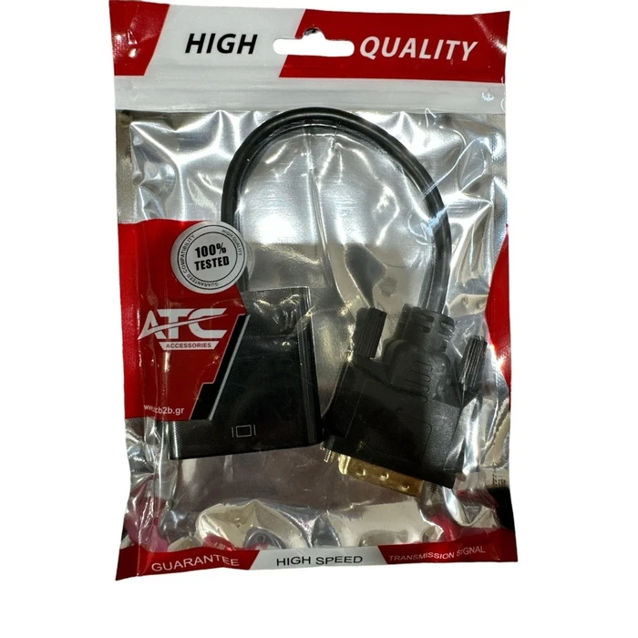 Αντάπτορας DVI ATC Αρσ./ VGA Θηλ.