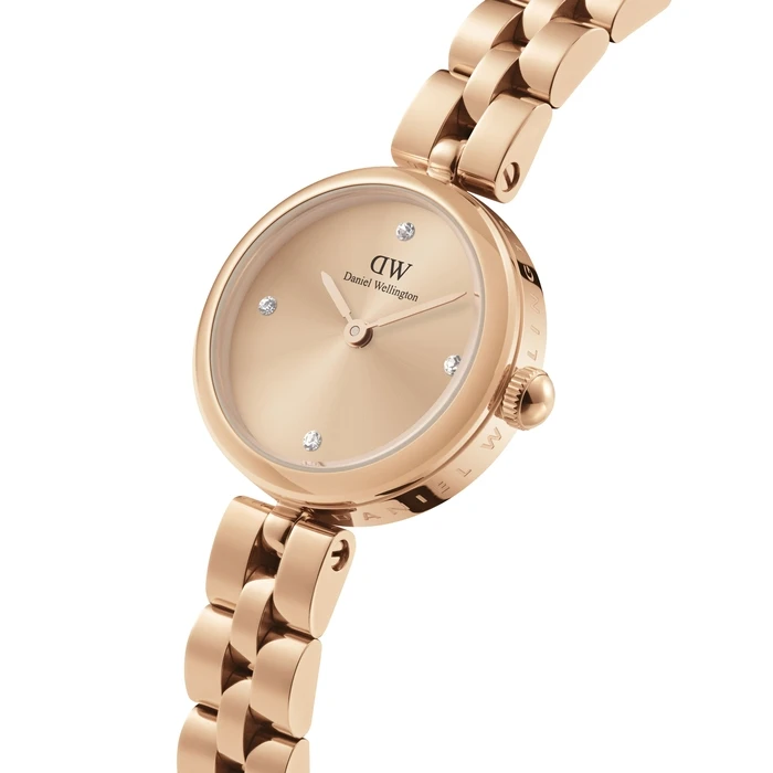 Daniel Wellington Lumine Unitone Γυναικείο Ρολόι 22mm Μπαταρίας με Ροζ Χρυσό Μεταλλικό Μπρασελέ DW00100720