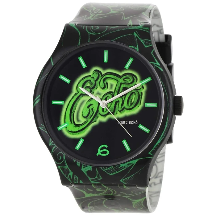 Ρολόι Unisex Marc Ecko E06507M1 (42mm) Καουτσούκ Λουράκι Μαύρο