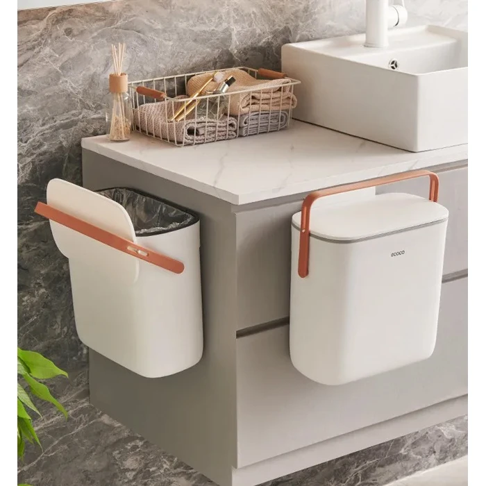 Κάδος Απορριμμάτων Ecoco E2236, 10Lt, Λευκός