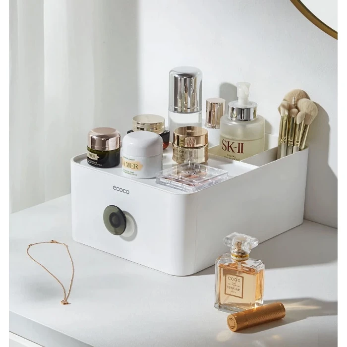 Θήκη Οργάνωσης Ecoco E2334, Επιτραπέζια, 28X21X11Cm, Λευκή