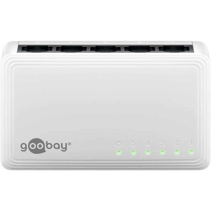 Goobay Gigabit Ethernet Switch 5 Θυρών 64563 - Λευκό