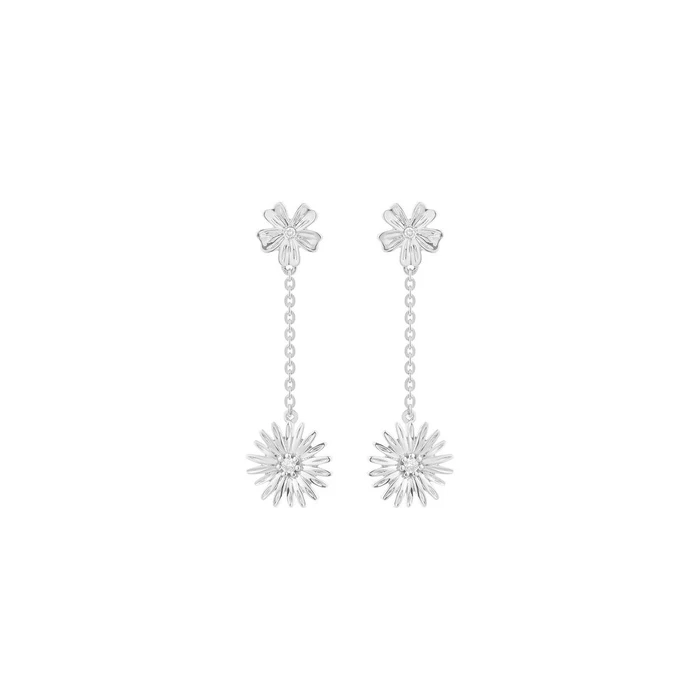 Γυναικεία Σκουλαρίκια Secrecy E8644Cdawa900 (3cm) από Ασήμι Grey