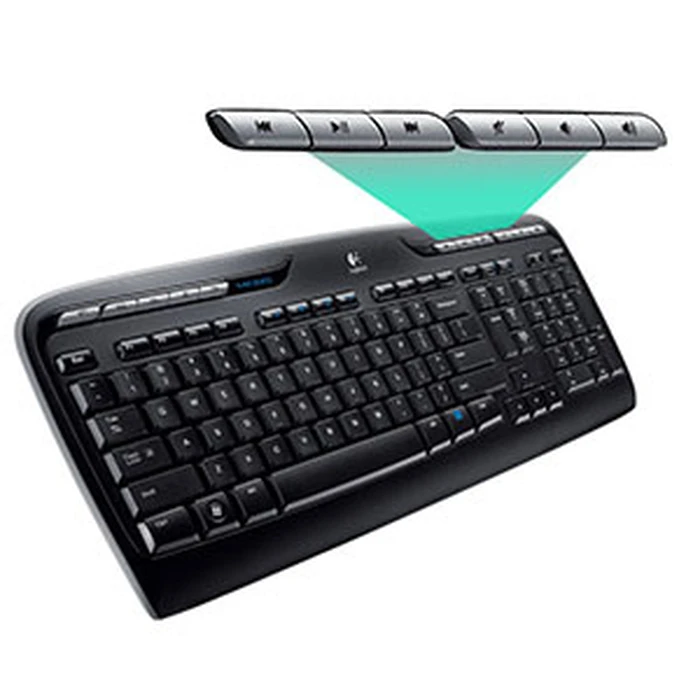 Σετ Πληκτρολόγιο Και Ποντίκι Ασύρματο Logitech MK330 RF QWERTY US International Black