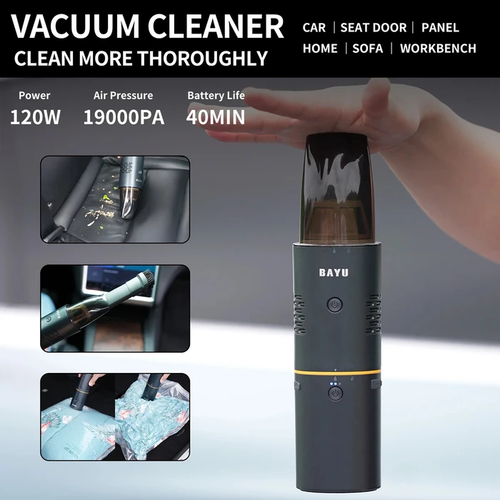 Bayu Car Kit Φορητός Εκκινητής Μπαταρίας Αυτοκινήτου 15000mAh με Power Bank / USB / Τρόμπα / Φακό