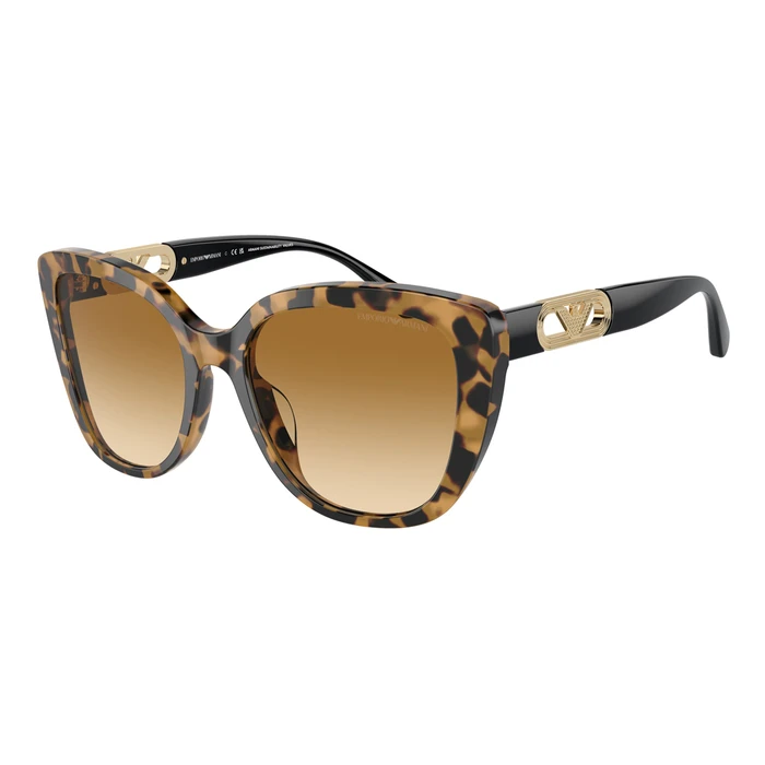 Emporio Armani EA4214U-60593B Women's/Unisex Sunglasses - Acetate Frame, Brown Lenses, 54/18/140 mm